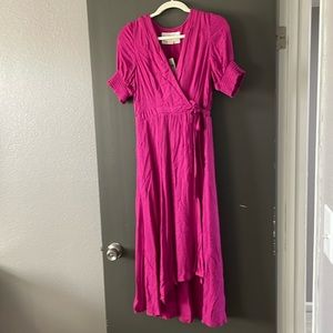 NWT Anthropologie Mauve wrap dress sz 10